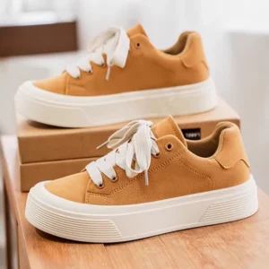Thick Sole Skate Shoes, All Season Casual Sneakers, Versatile